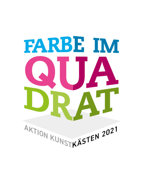 Farbe im Quadrat Logo